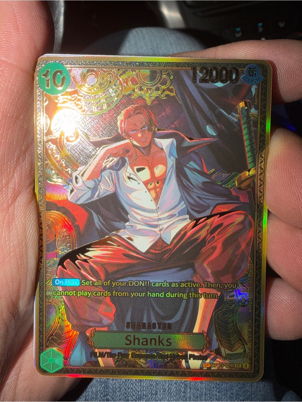 Shanks Holographic Trading Card - Multicolor